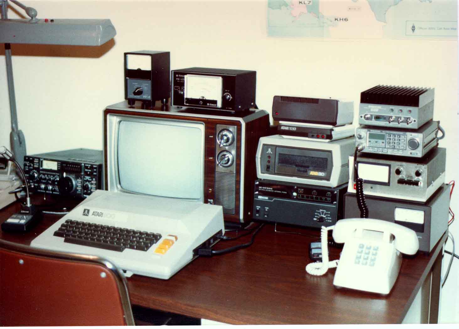 First Computer and Ham Station